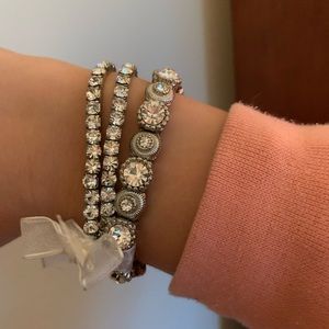 Brand new rhinestone bracelet set of 3 💎